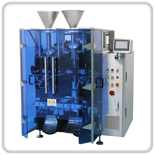 Double filling VFFS packaging machine double-row food packing machine vertical packaging machine snacks packaging machine