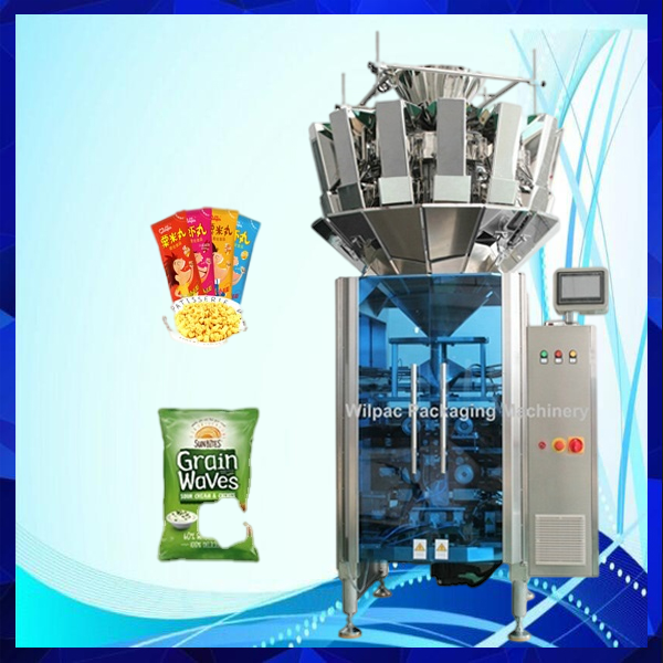 Multi-head weigher packaging machine vertical packaging machine snacks packaging machine food packing company 